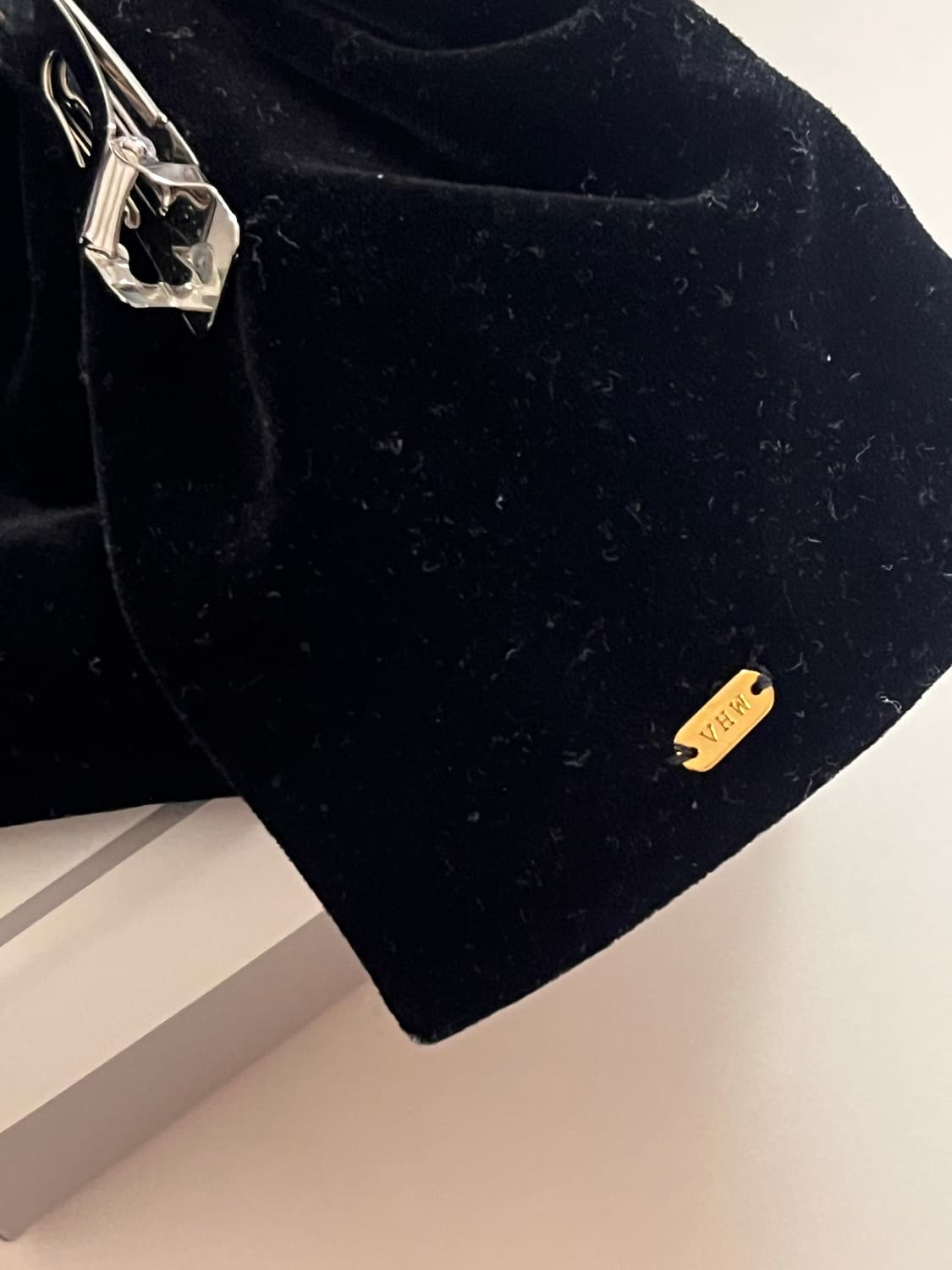 빈티지헐리우드 캐리 벨벳 리본 헤어핀 상품이미지4