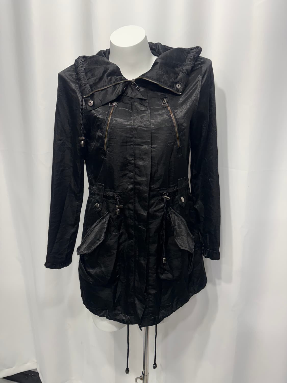 🎸블랙 글로시 롱 자켓🎸 상품이미지5