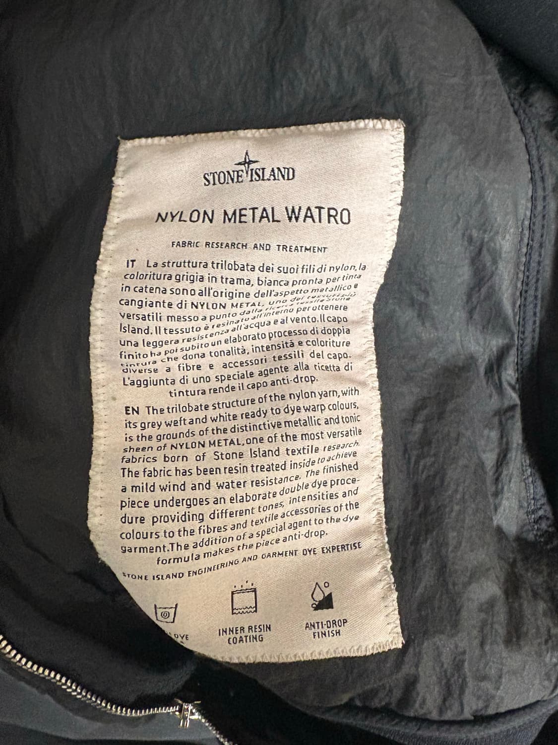 [L] 스톤아일랜드 신형 나일론메탈 와트로 자켓 상품이미지4