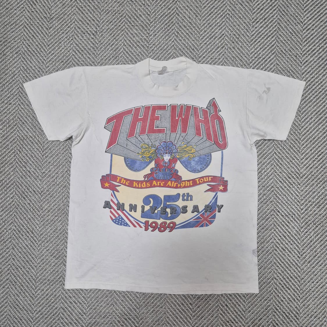 80s THE WHO 25주년 기념투어 싱글스티치 티셔츠 (L) 상품이미지1