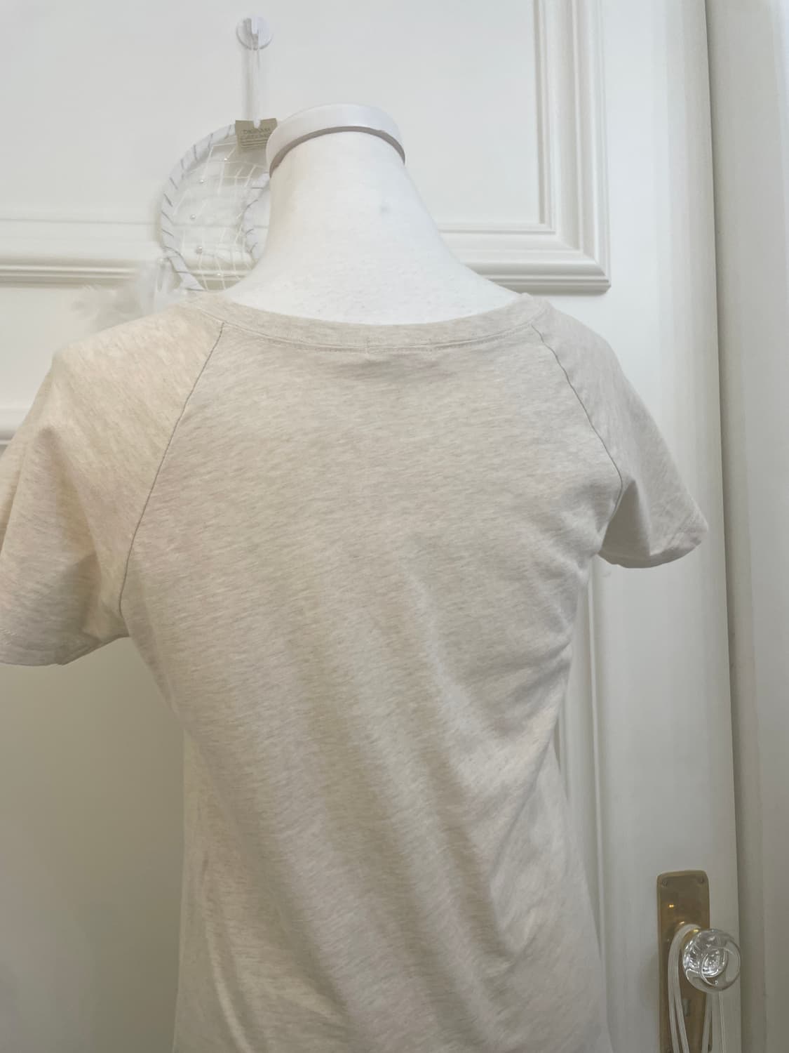 oatmeal vintage print basic reglan top 상품이미지4