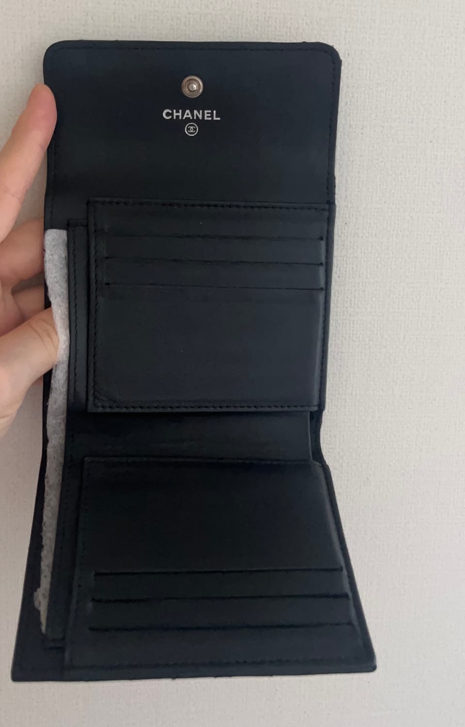 샤넬 램스킨 쉐브론 반지갑 상품이미지4
