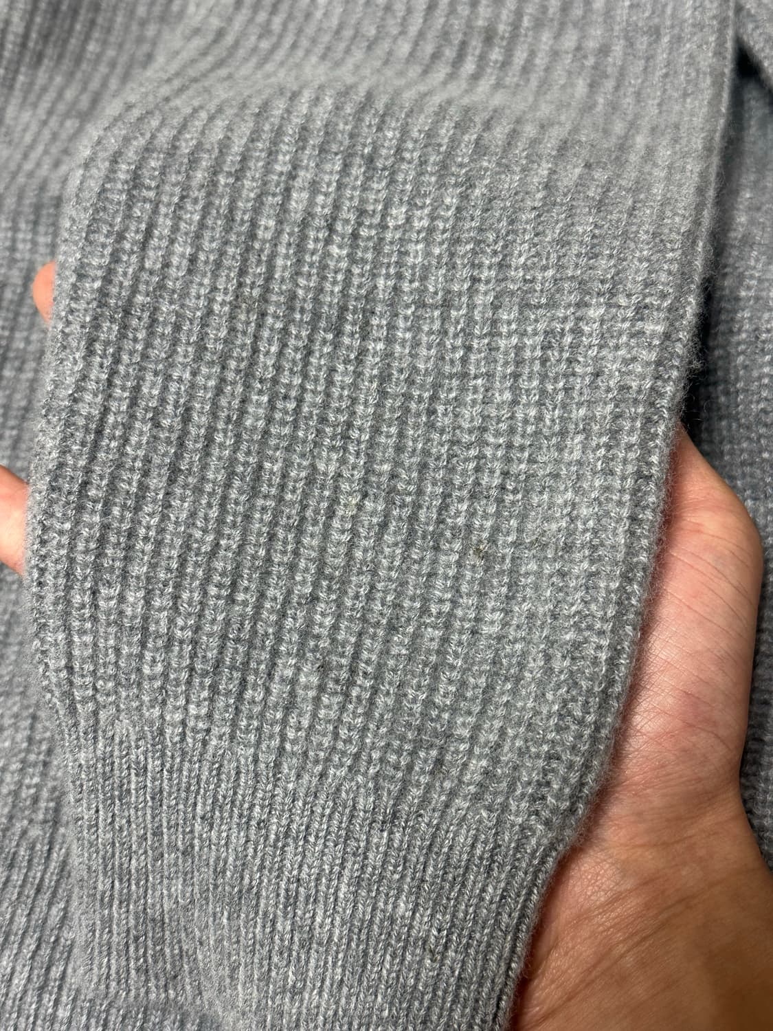 코스 캐시미어 100% 니트 그레이 L 상품이미지4