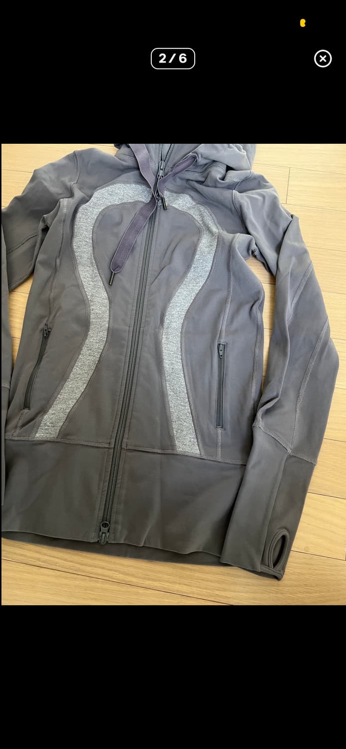 Lululemon scuba hoodie grey purple 상품이미지2