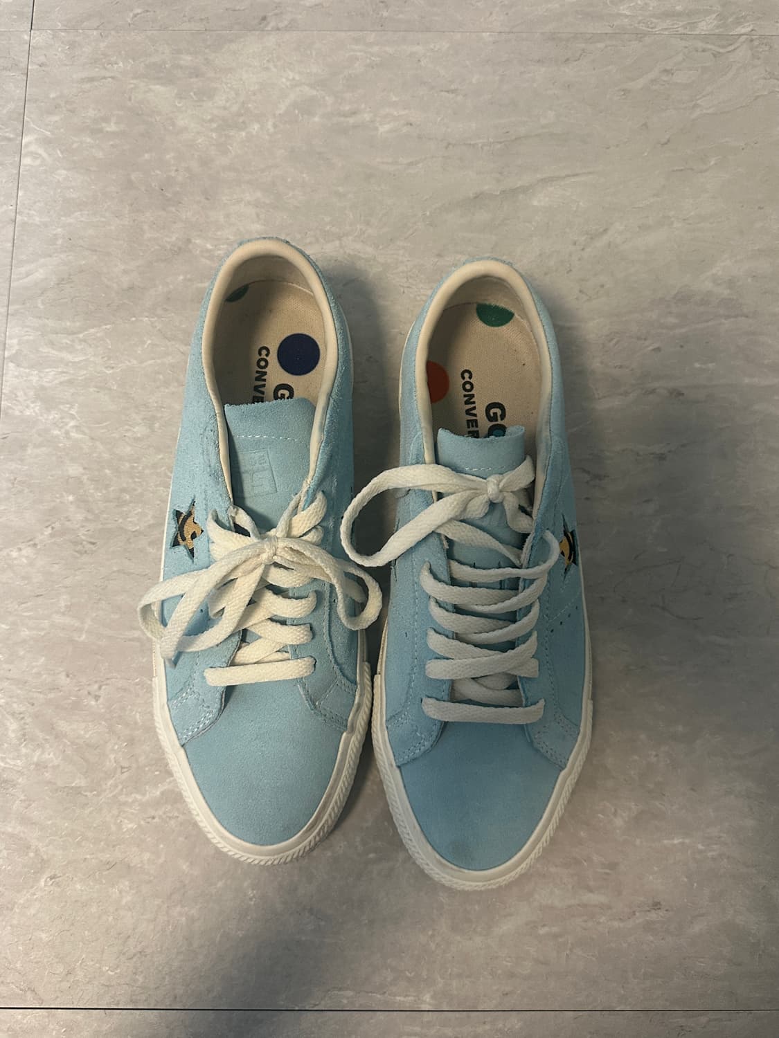 컨버스 x 골프왕 23fw 원스타 프로 바이 유 로우 블루 글로우  상품이미지1