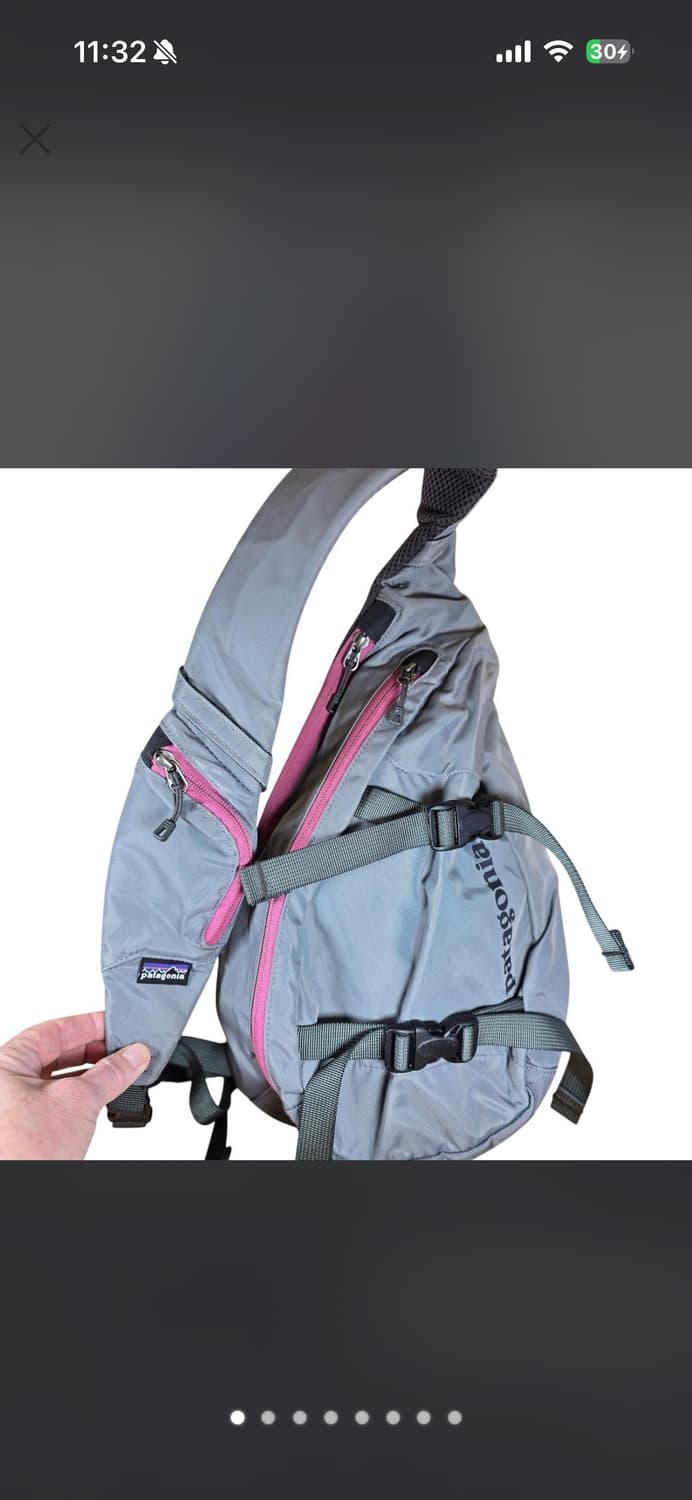 파타고니아 슬링백 그레이 핑크  상품이미지1