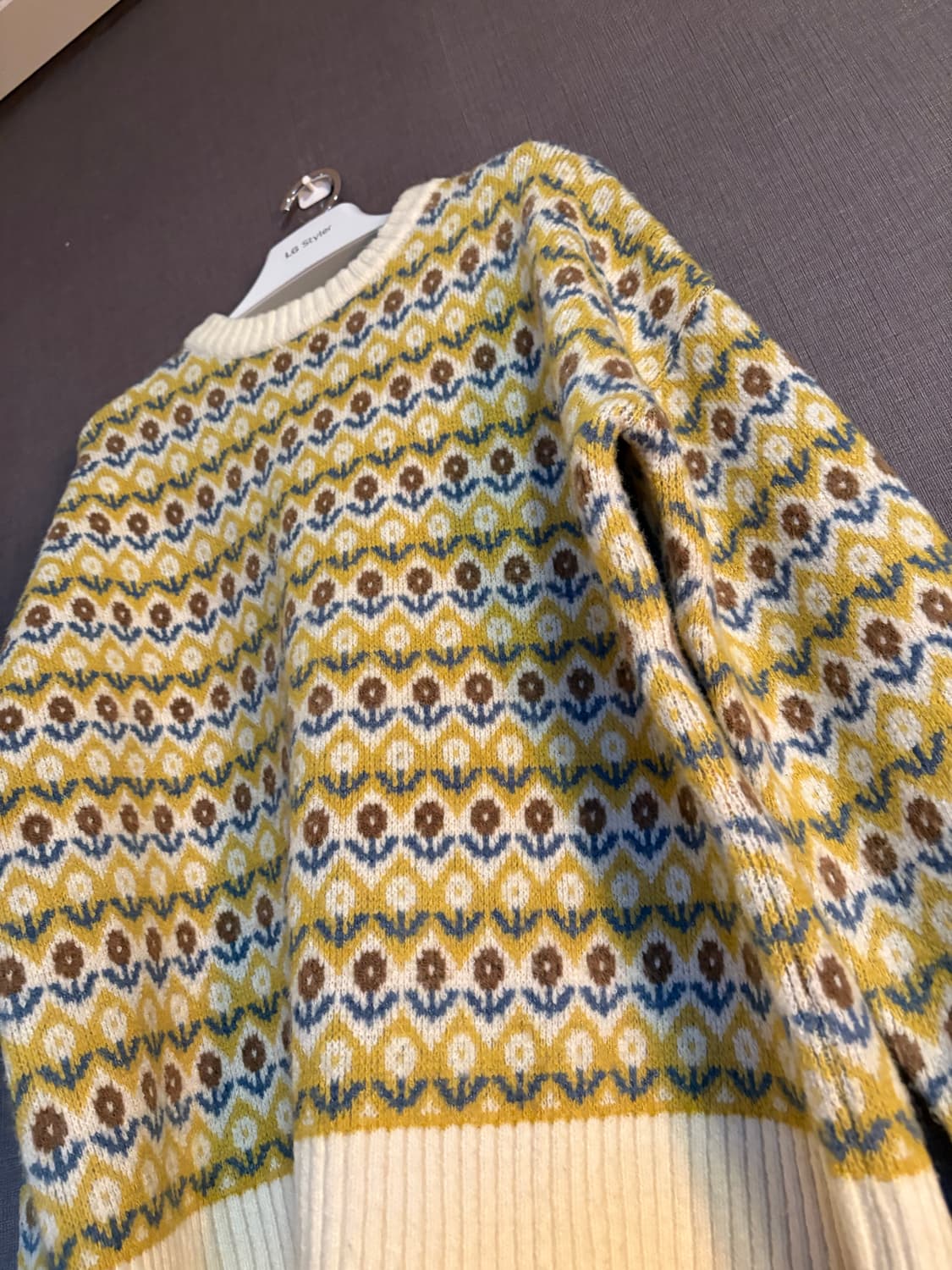 패턴 니트 Japan 상품이미지3