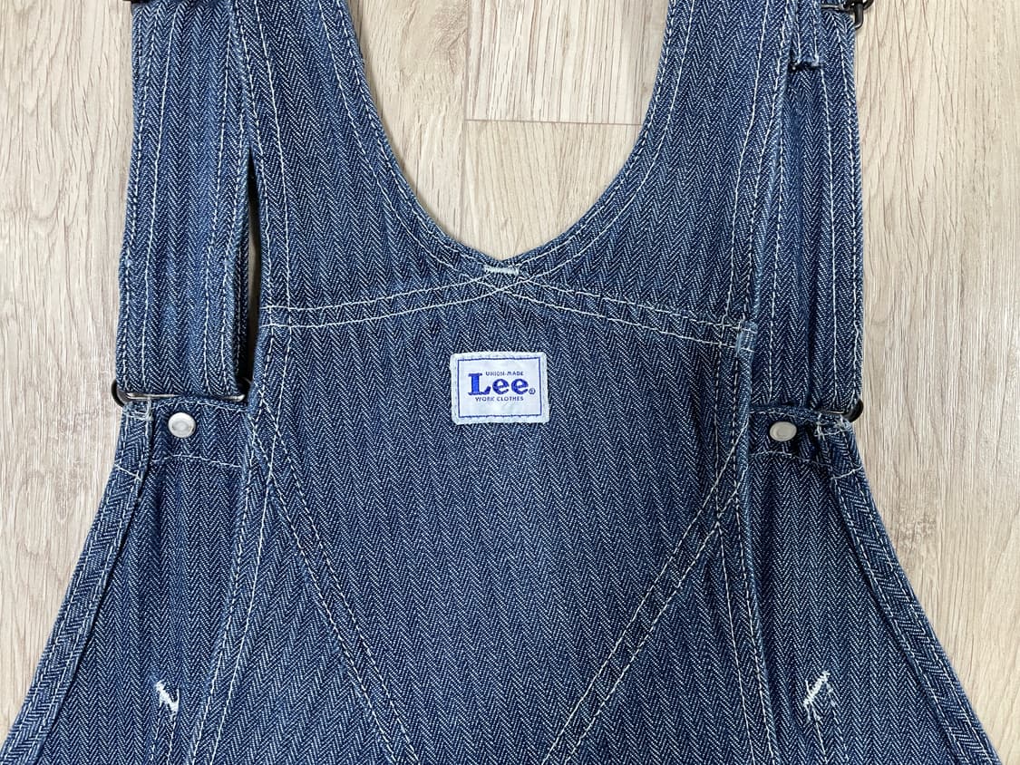 32~33) 50's 복각 Lee 헤링본 데님 오버롤(RRL&LVC&폴로 상품이미지8