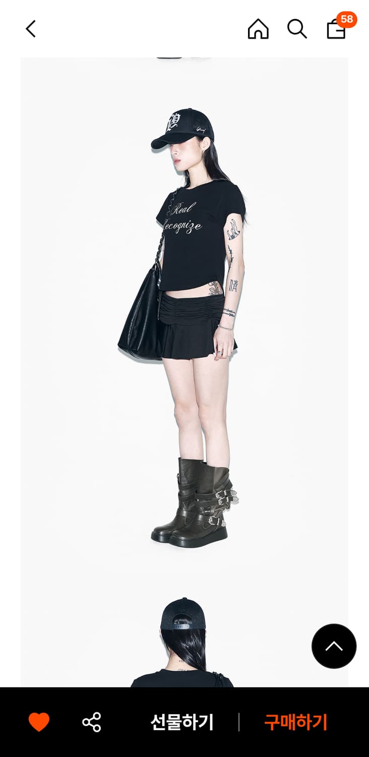 와이이이엘 western buckle boots 카키 240 새상품 상품이미지3