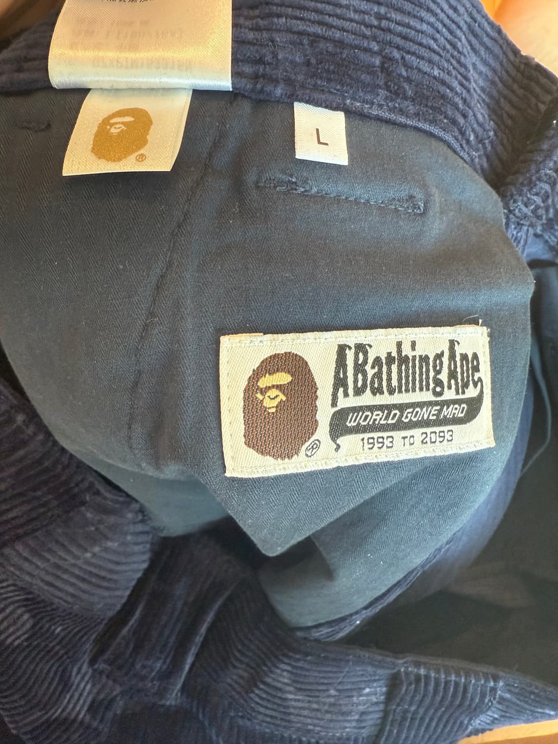 베이프 Bape 카모 코듀로이 릴랙스드 팬츠  상품이미지4