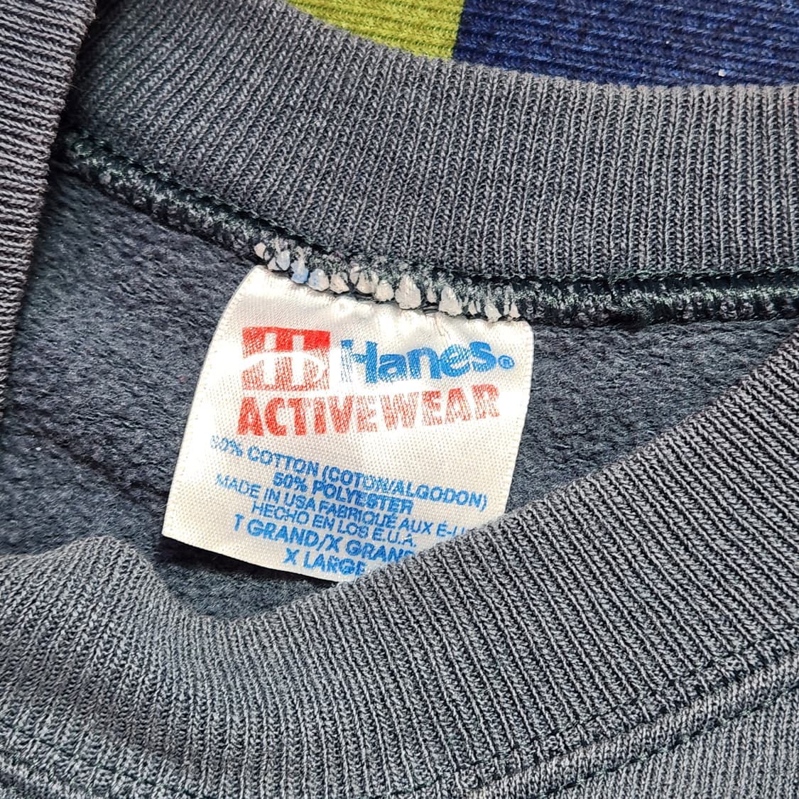 90s 헤인즈 미키마우스 래글런 스웻셔츠(USAmade) 상품이미지4