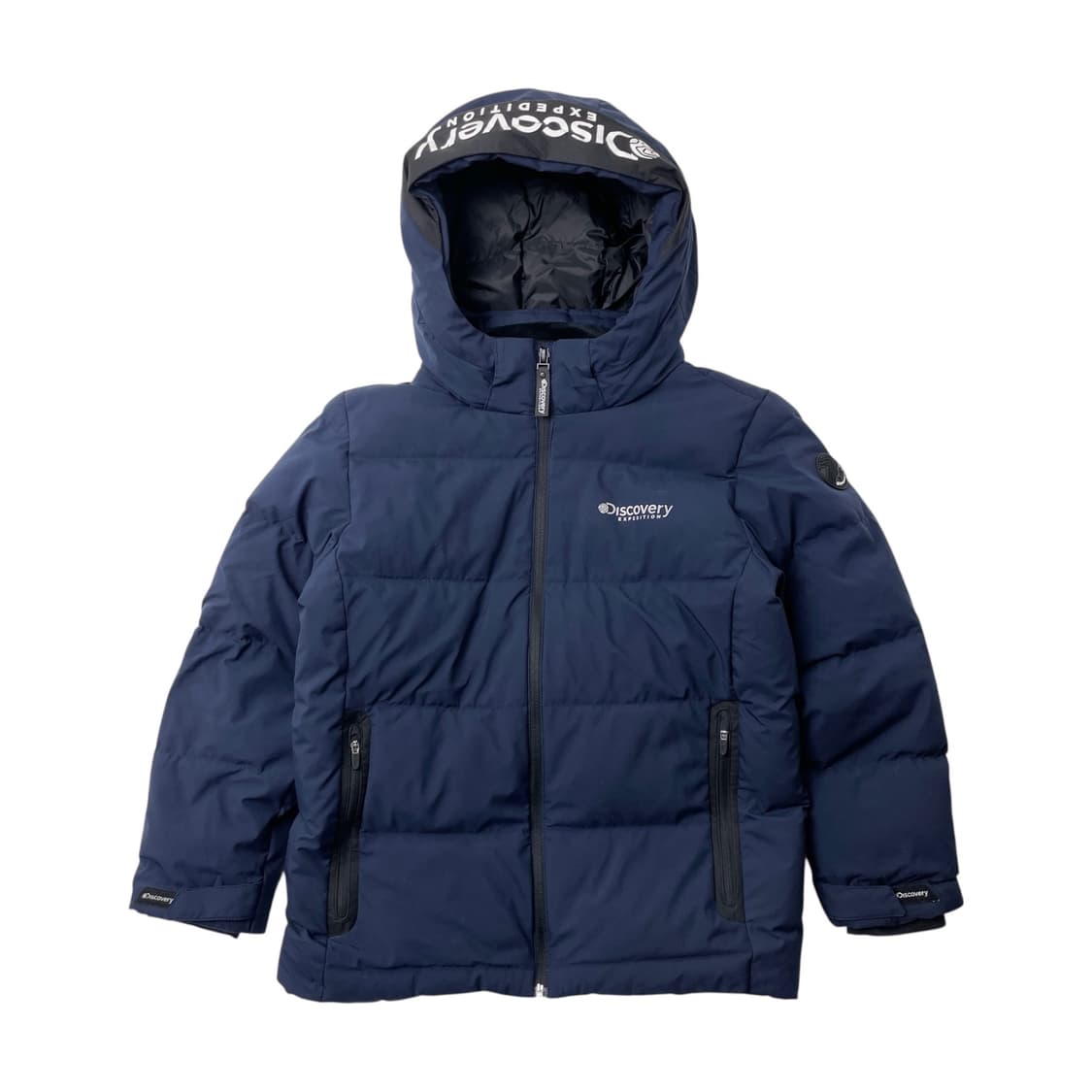 [택포] 디스커버리 구스다운 키즈 패딩 네이비 140 상품이미지1