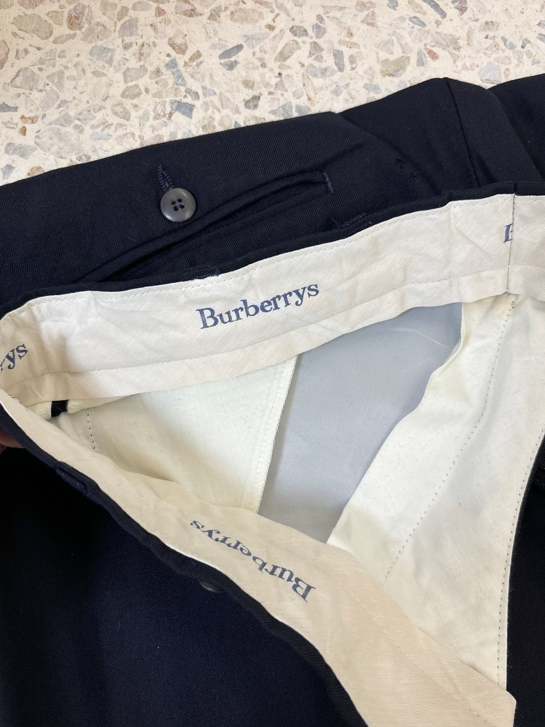 90‘s BURBERRY 투턱 슬랙스 상품이미지8