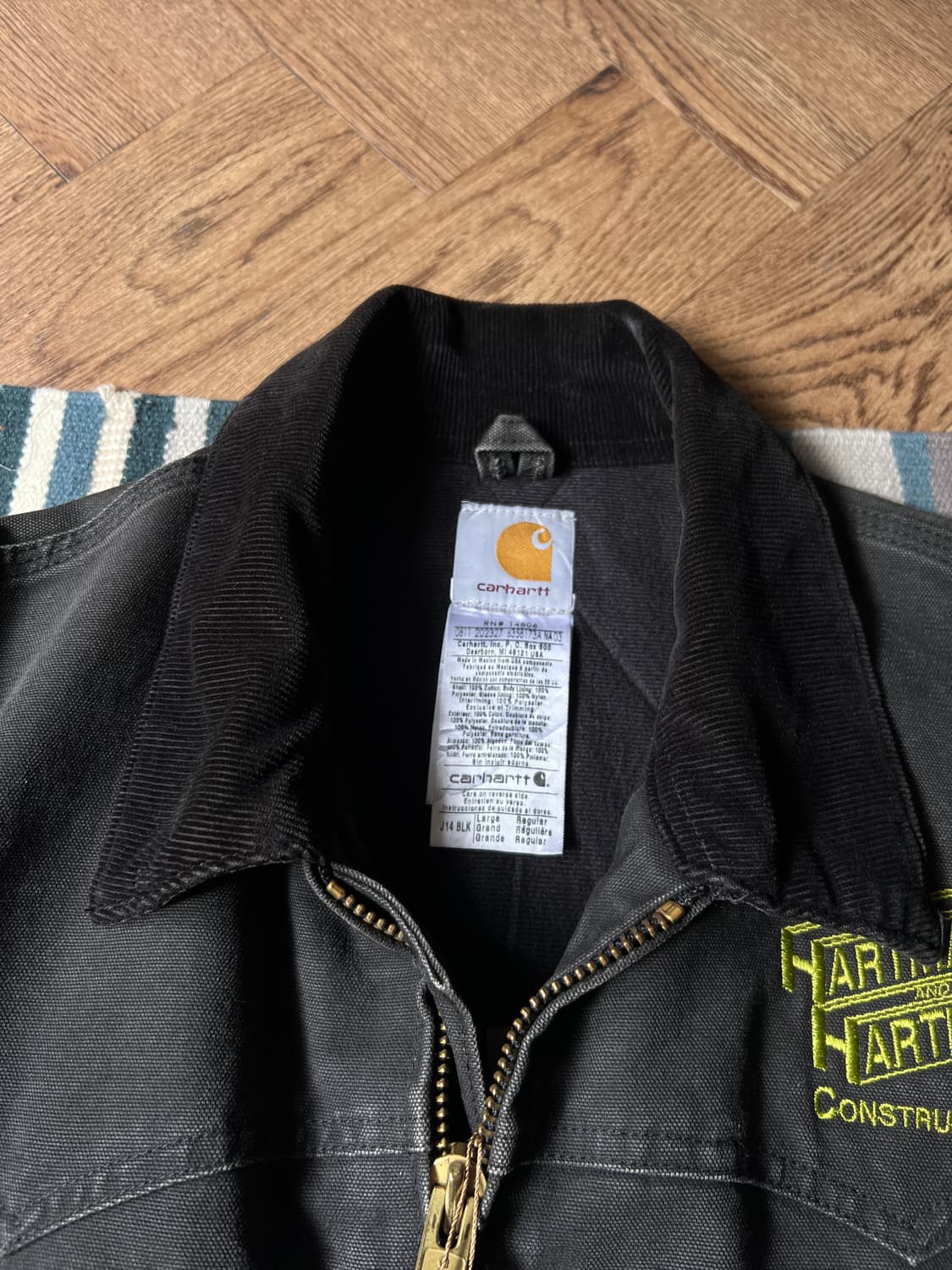 [L]칼하트 USA J14 산타페 BLK 블랙 워크자켓 상품이미지2