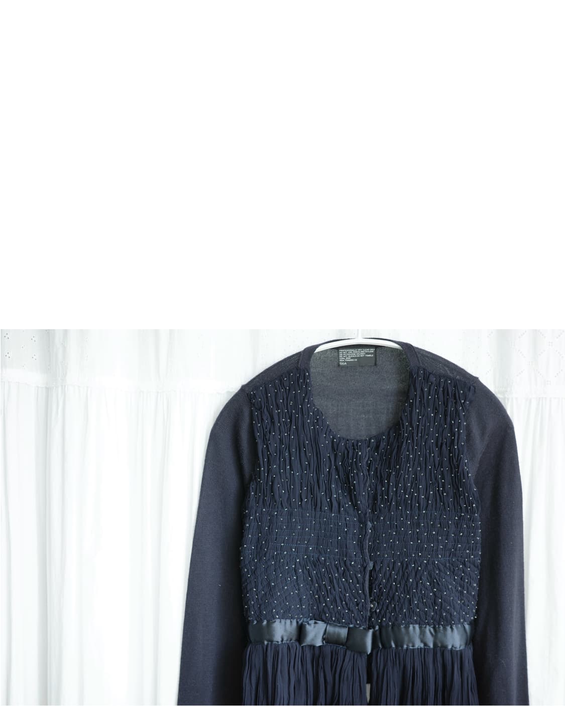  Navy dot ribbon cardigan 상품이미지3