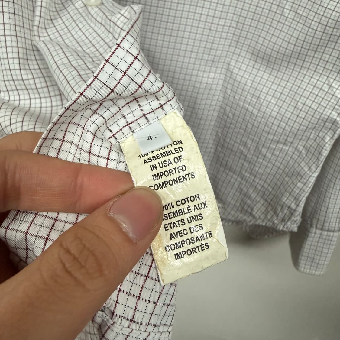 톰브라운 체크셔츠 상품이미지2