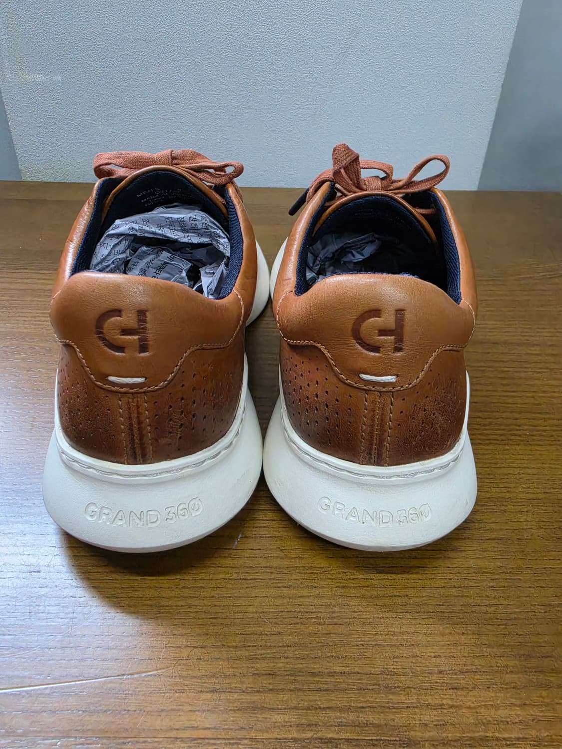 콜한 GRANDSERIES 브라운 가죽 스니커즈 상품이미지5