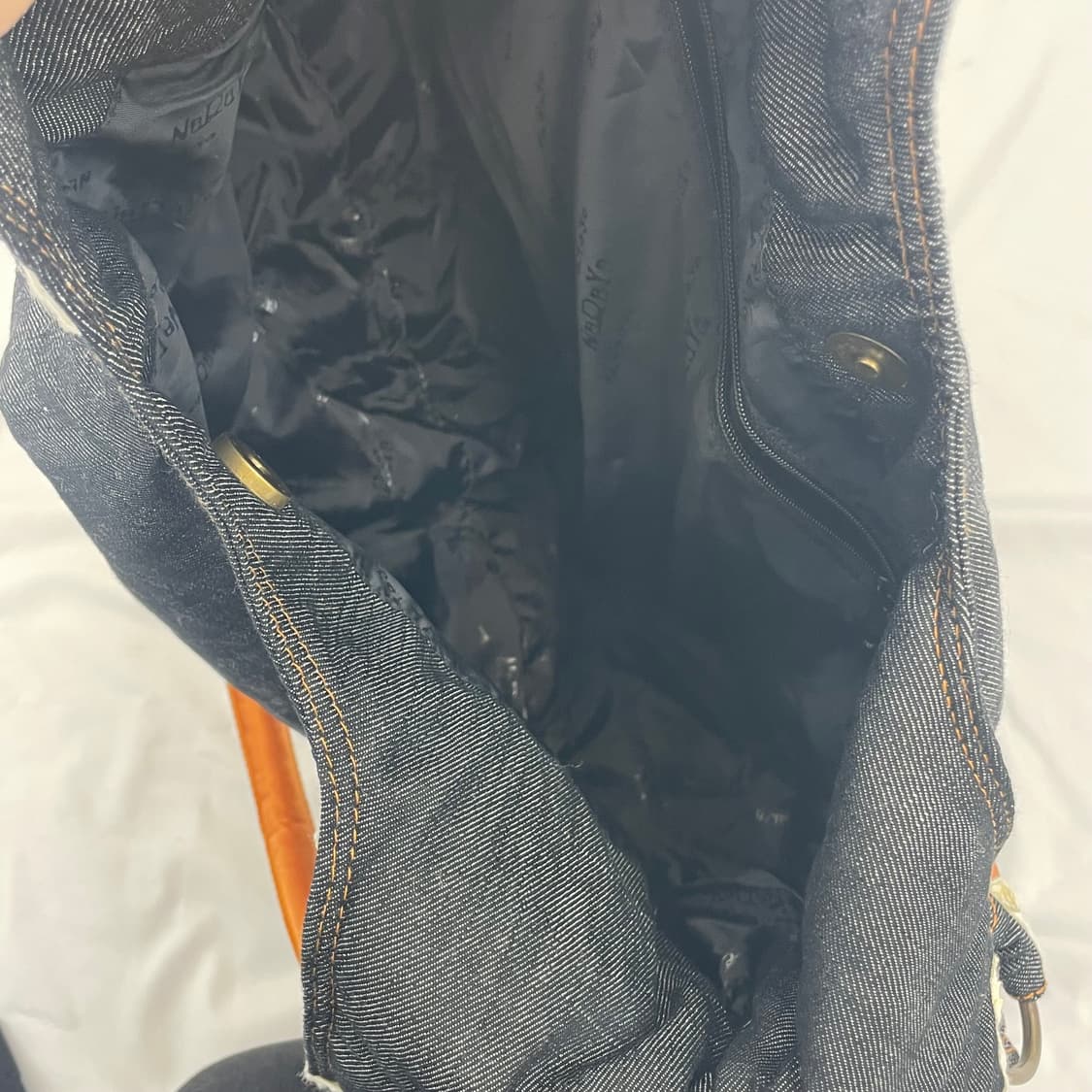 denim shirring lace bag 상품이미지7