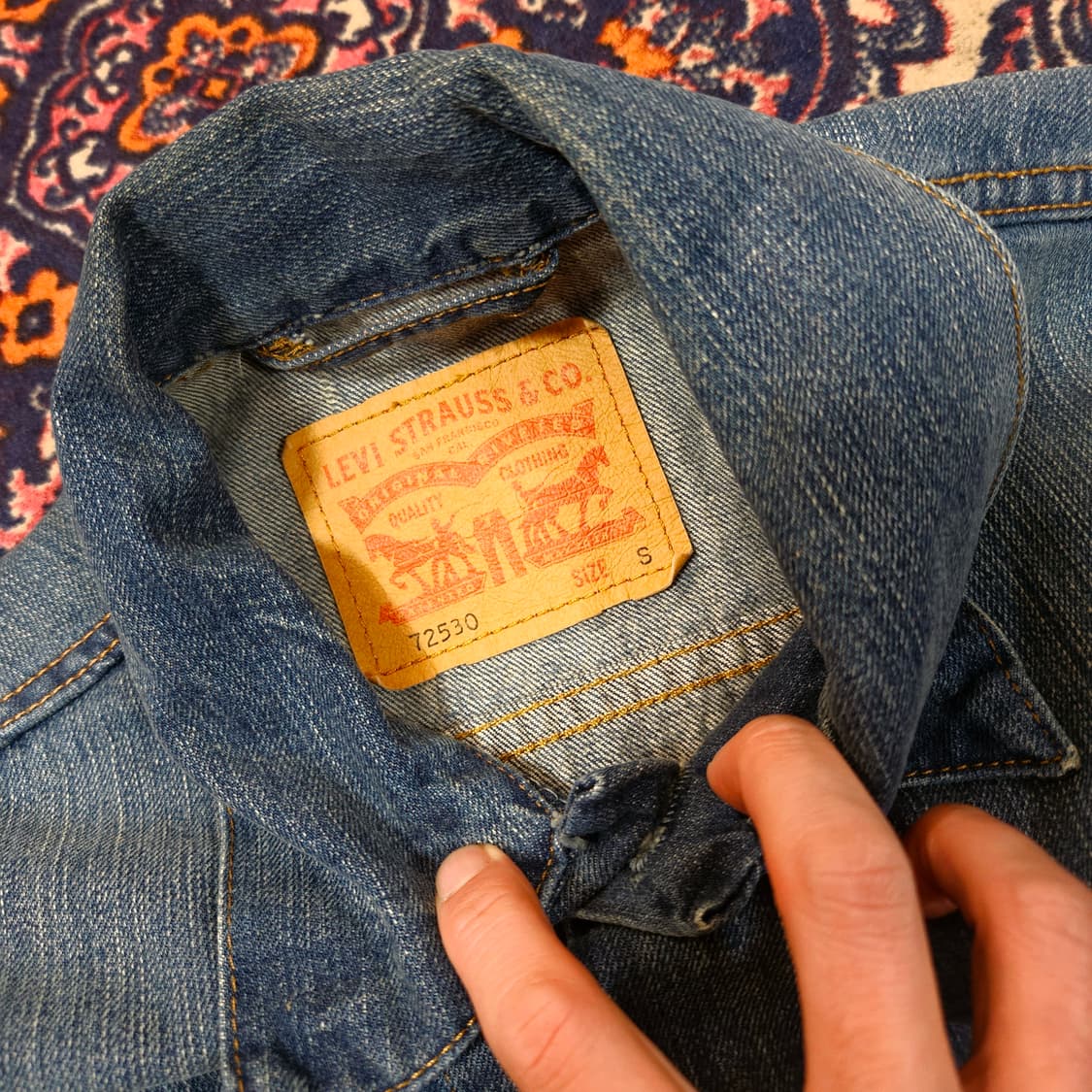 리바이스(Levis) 72530 빈티지 트러커 자켓 S size 상품이미지6