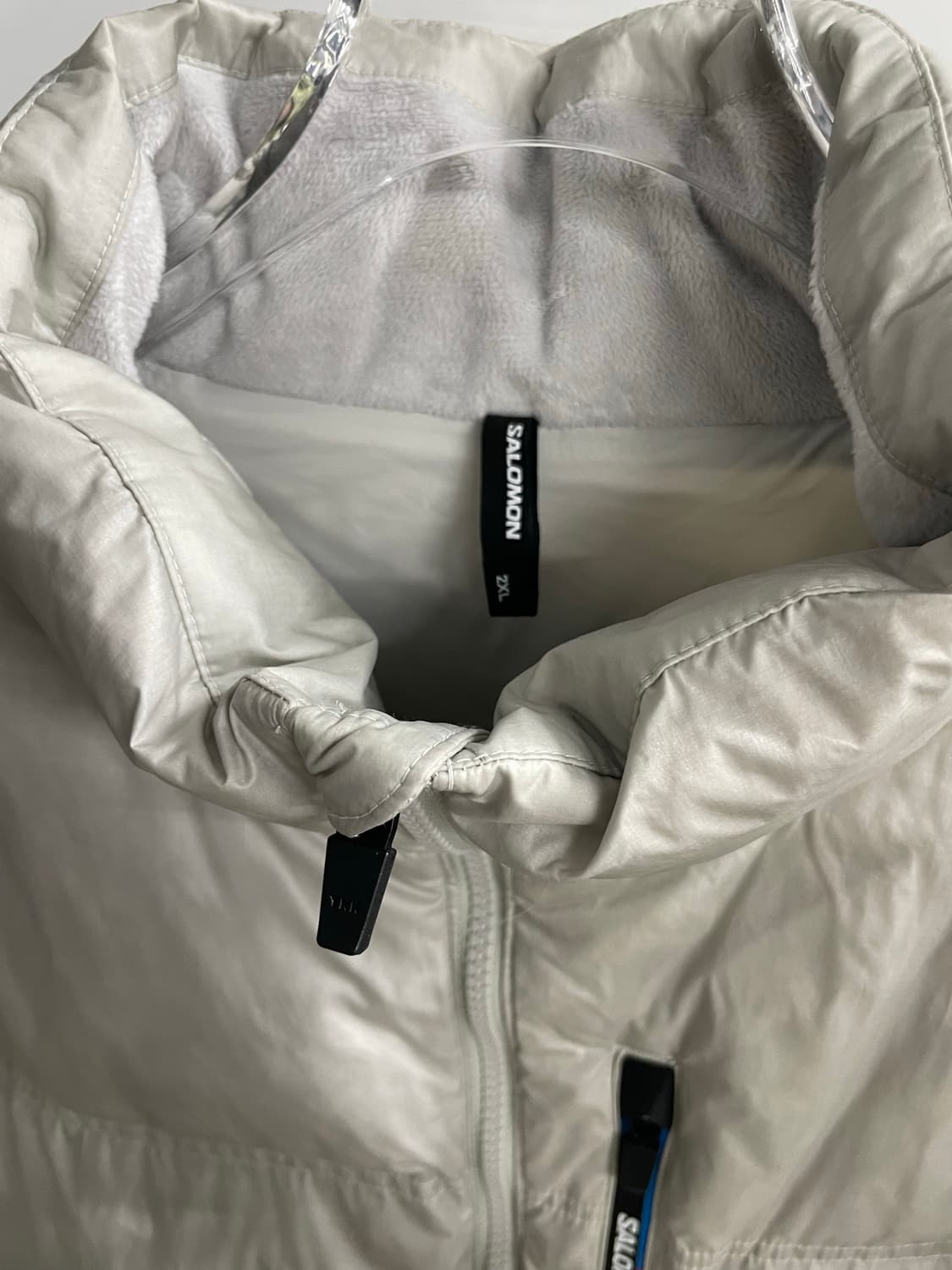 살로몬 컨투어 다운 자켓 라이트 그레이 2XL 상품이미지5