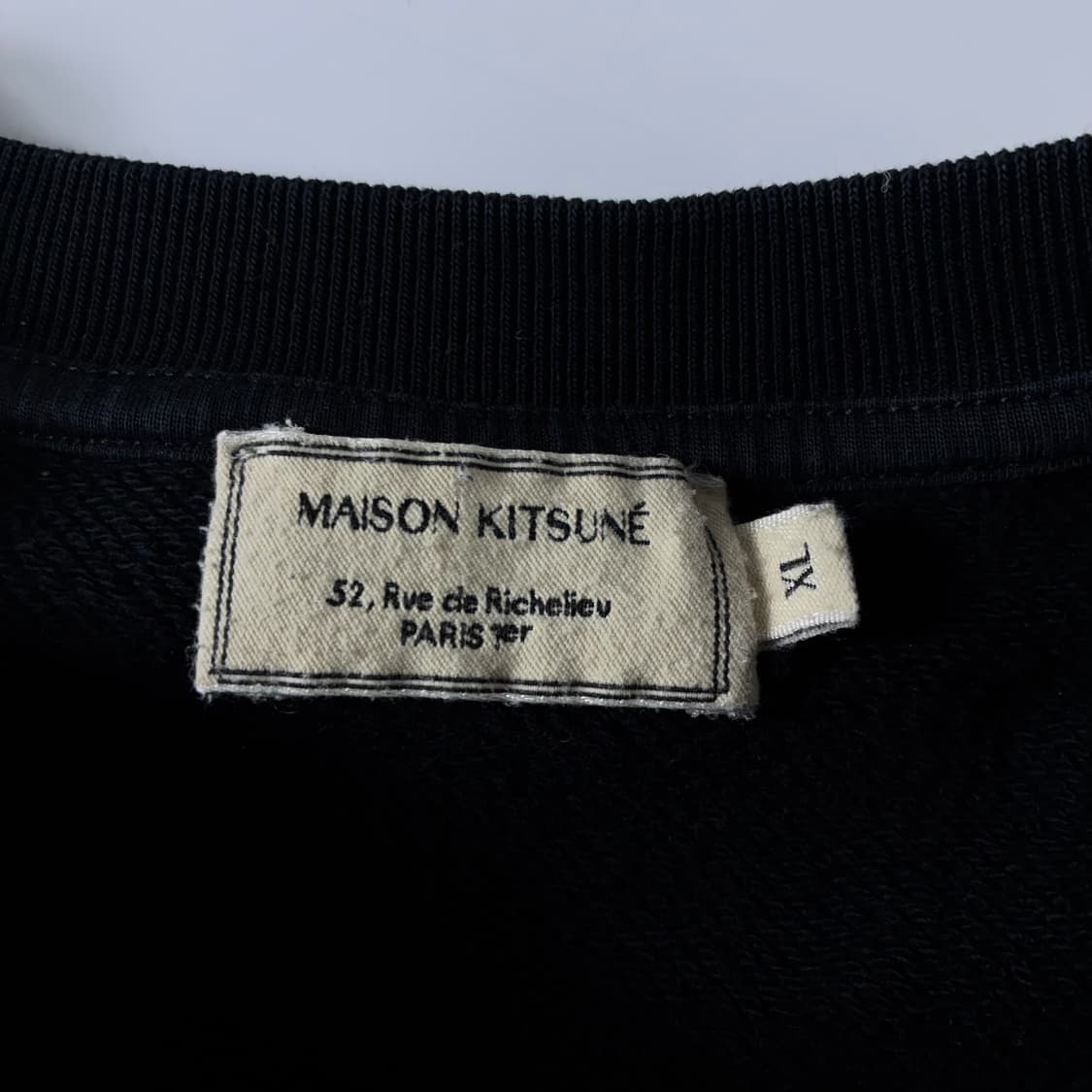 Maison Kitsune  메종키츠네 트리컬러 폭스 패치 코튼 맨투맨 상품이미지4