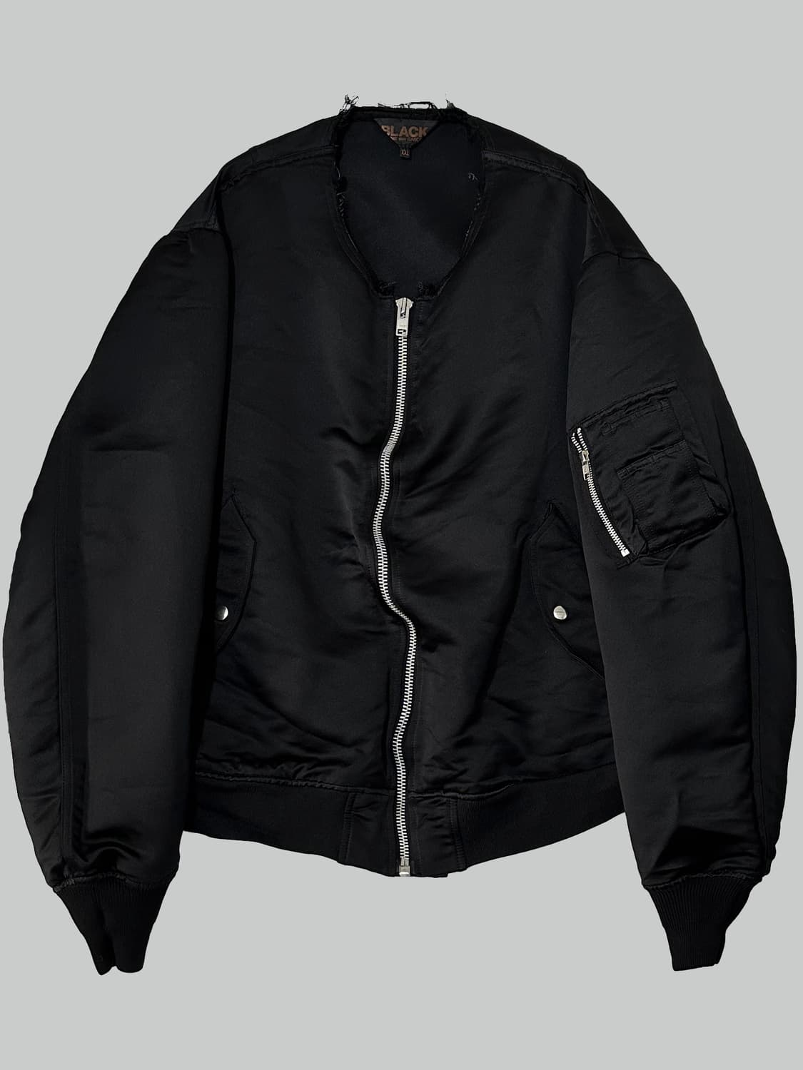 꼼데가르송 블랙 축융 폴리 ma-1 상품이미지1