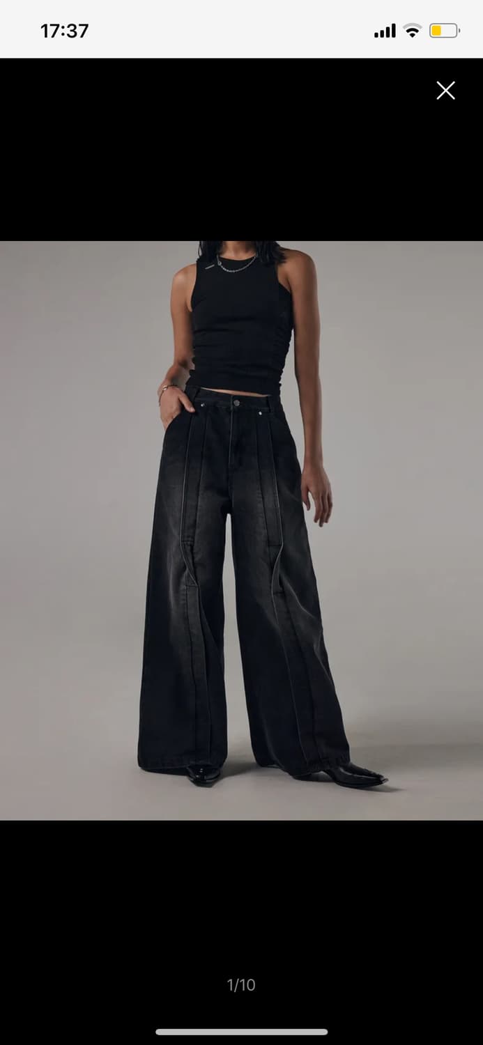 트리밍버드 twisted wide denim set-up 상품이미지6