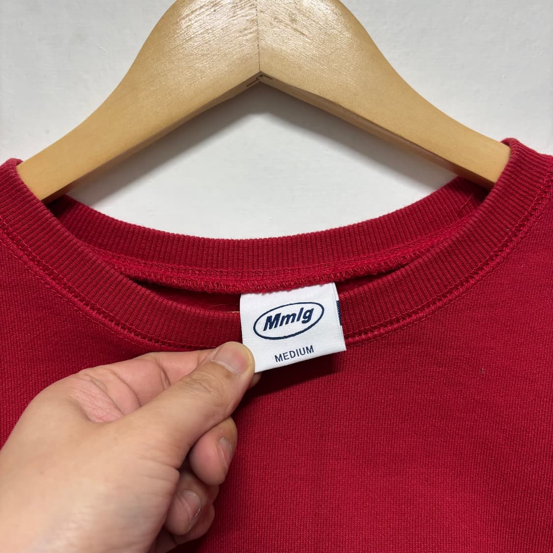 mmlg 레드 맨투맨 상품이미지3