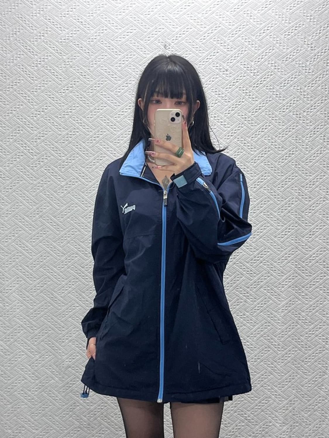푸마 레트로 빈티지 Y2K 오버핏 바람막이 자켓 L C11671 상품이미지2