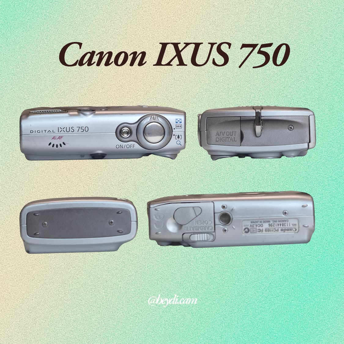 (아일릿 원희) 캐논 ixus750 IXY700 실버 상품이미지3