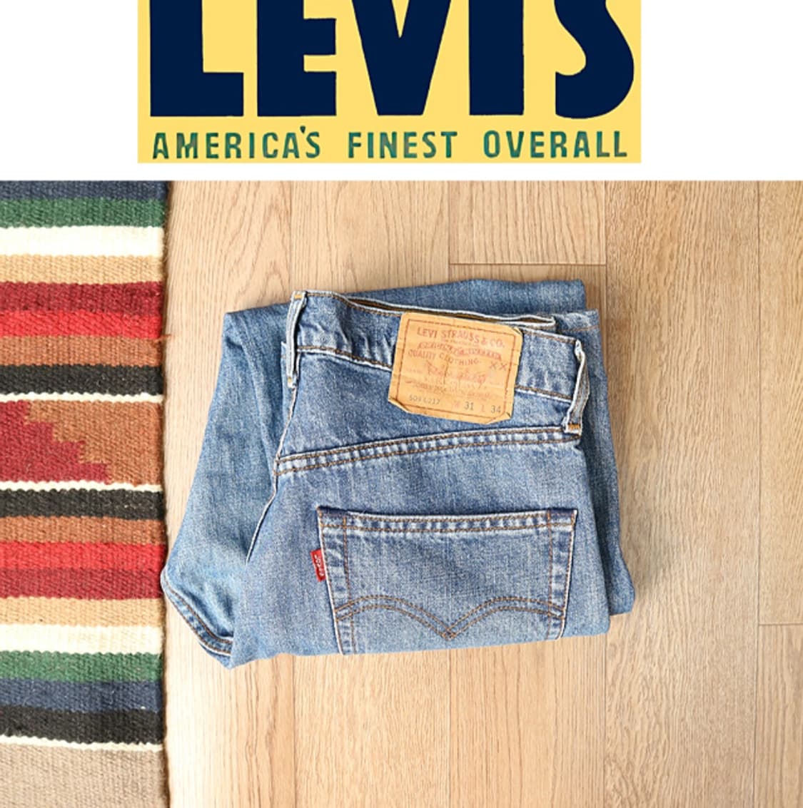 일본판 90S LEVIS 리바이스 509-0217 빈티지 데님  30 상품이미지1