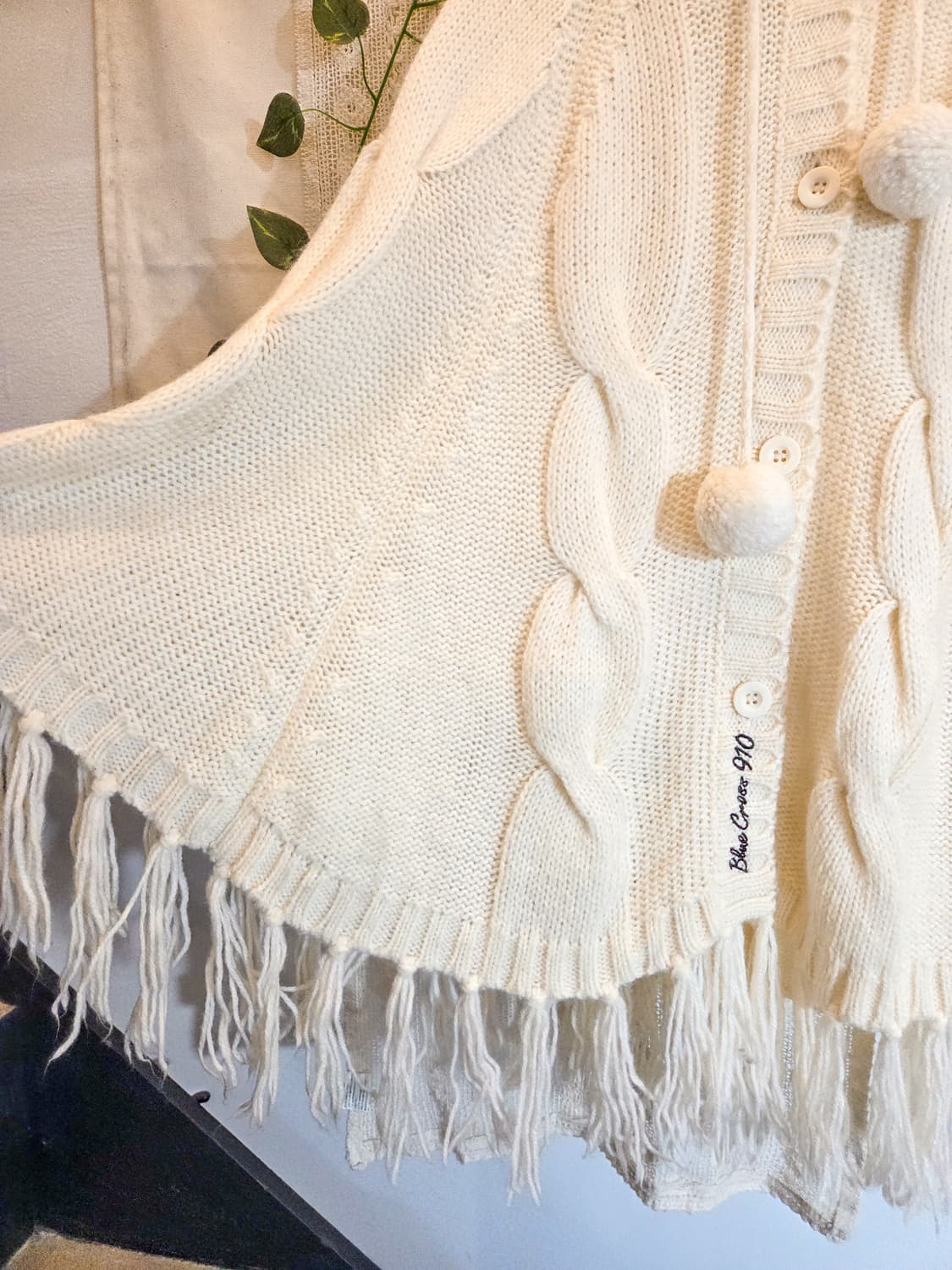 폼폼 케이프 울 가디건 상품이미지3