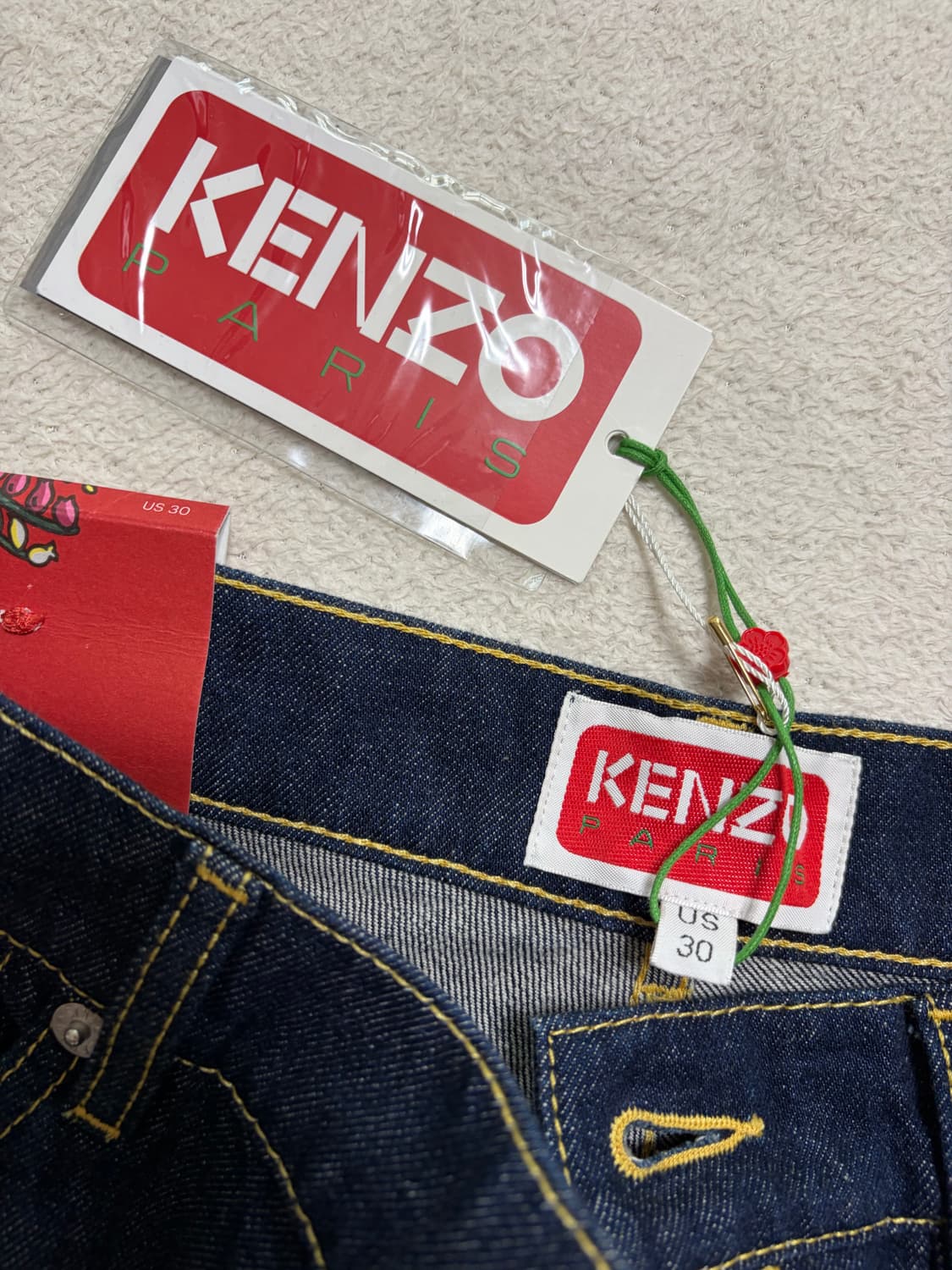 [30] 겐조 파리 수이센 릴렉스드 핏 데님진 청바지 택채 새상품 상품이미지2