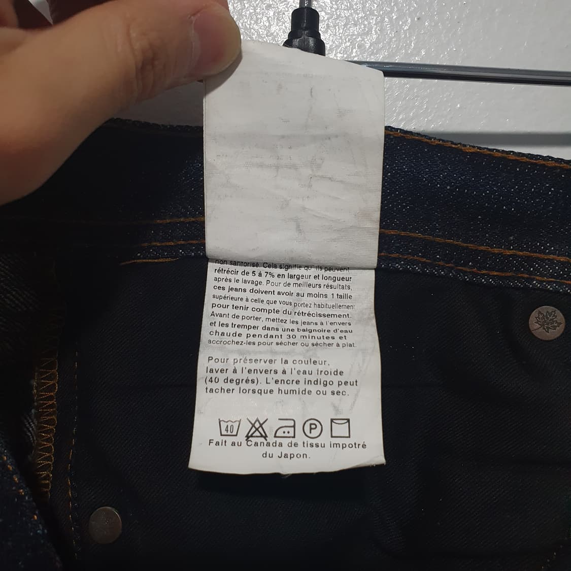 네이키드앤페이머스 네페진 오카야마 스피릿3 생지 데님팬츠 셀비지 31인치 상품이미지7