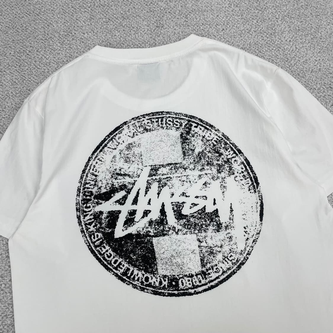 스투시 Stussy 닷 스탬프 반팔 티셔츠 화이트 상품이미지3