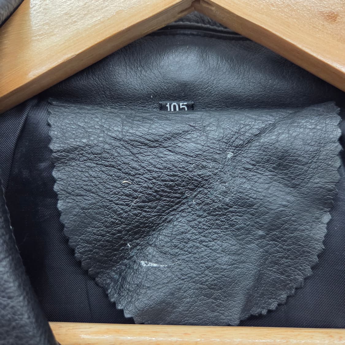 블랙 소가죽 자켓 남성 XL 상품이미지3