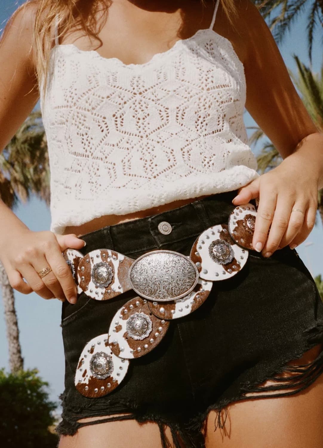 zara animal print leather belt 자라 레더 벨트 상품이미지1