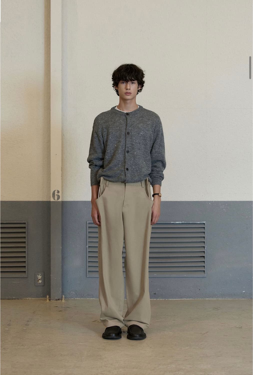 [M] STU 턱 팬츠 베이지 상품이미지3