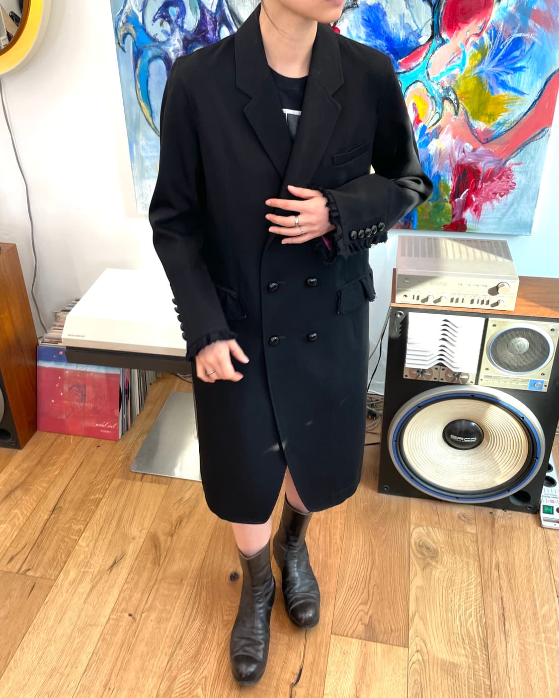 [3] 언더커버 프릴 코트 상품이미지1