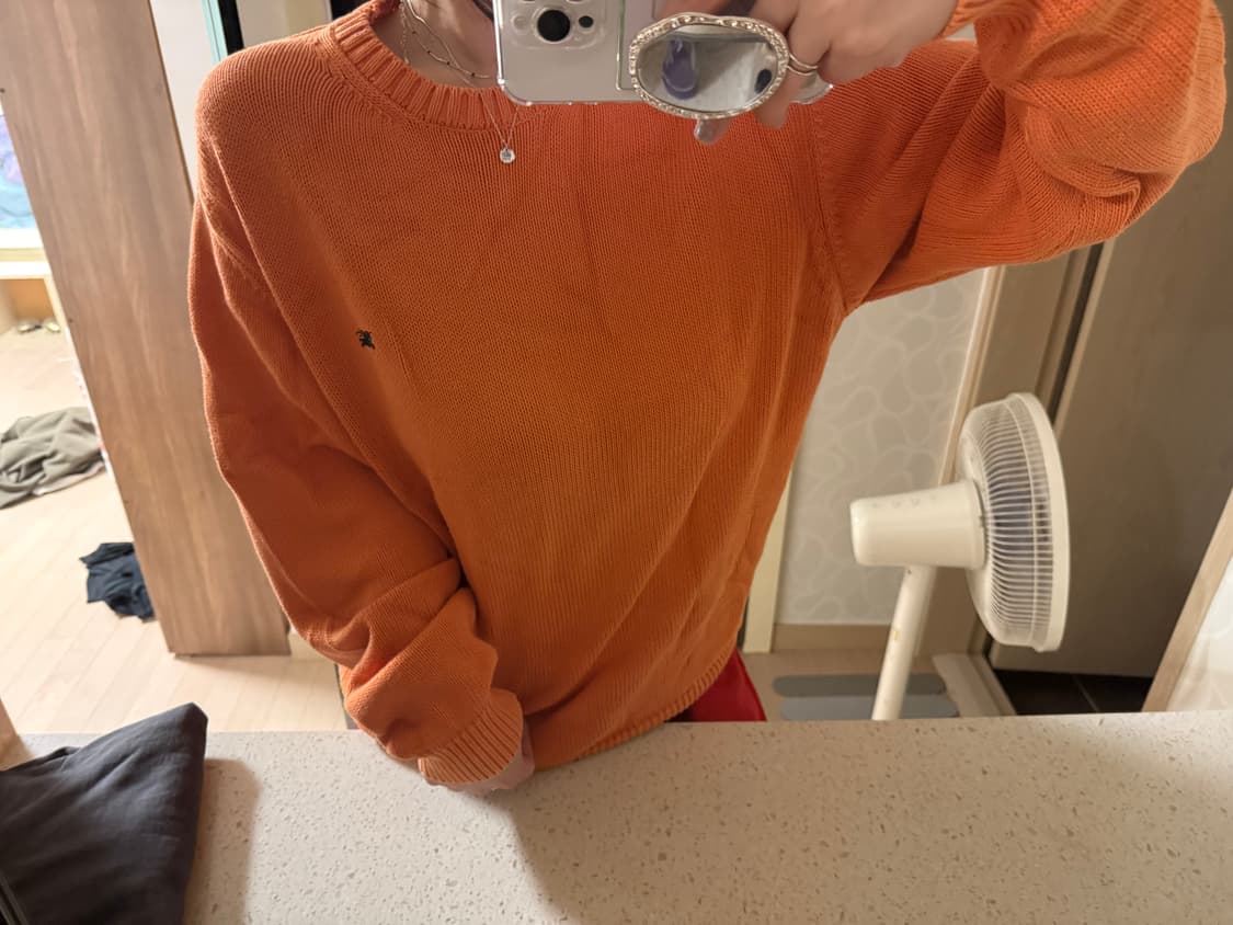 버버리 니트 아이보리/오렌지 사이즈 5 일괄7만원 떨이 상품이미지7