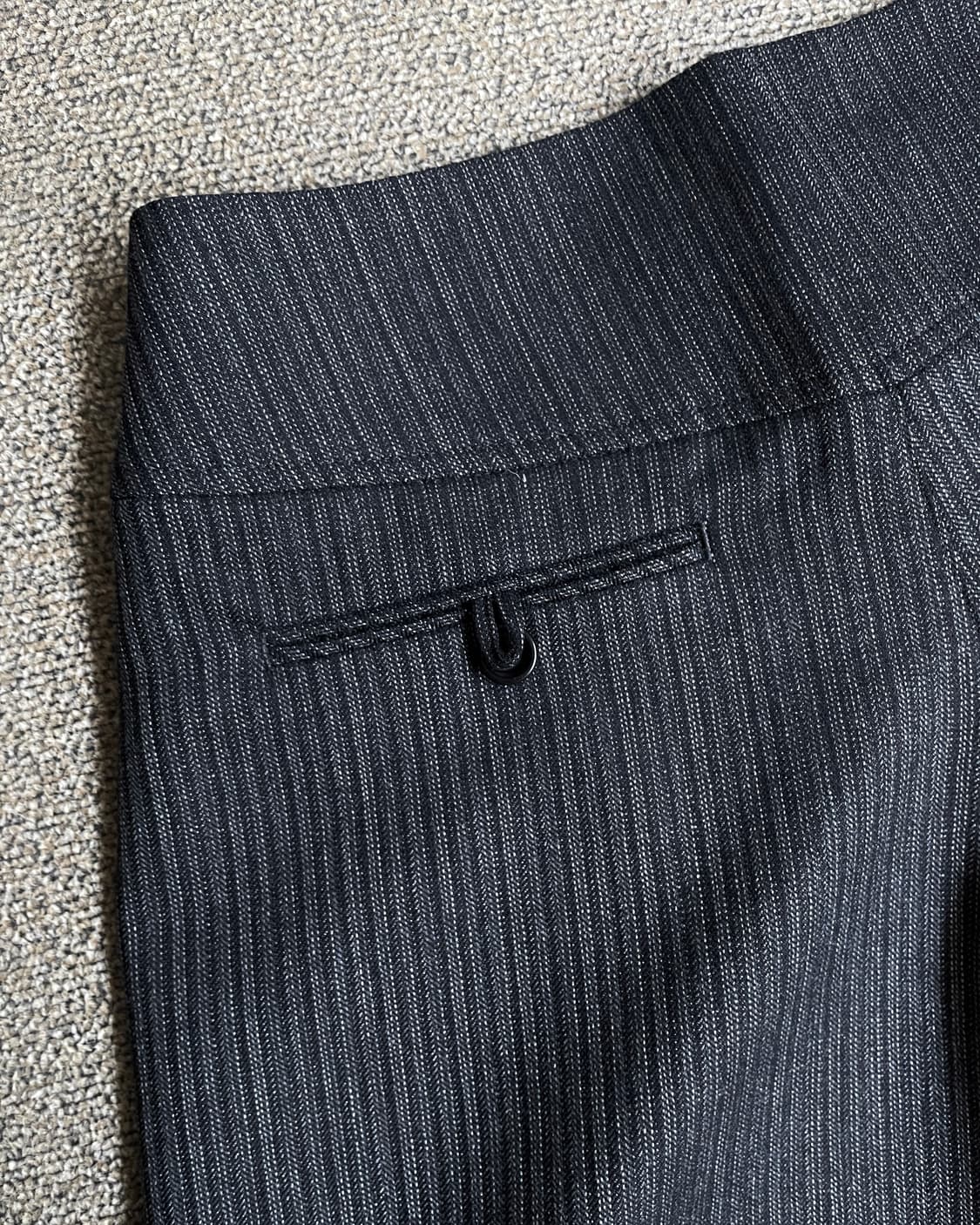 단추 디테일 스트라이프 하프 팬츠 상품이미지7