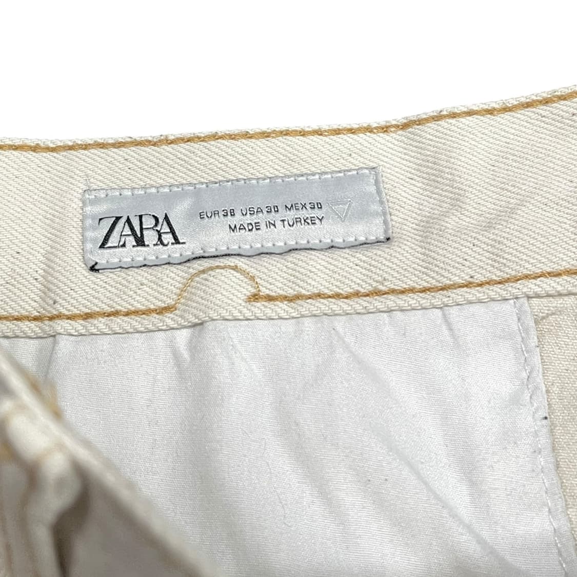 자라 Zara 아이보리 데님팬츠 상품이미지4