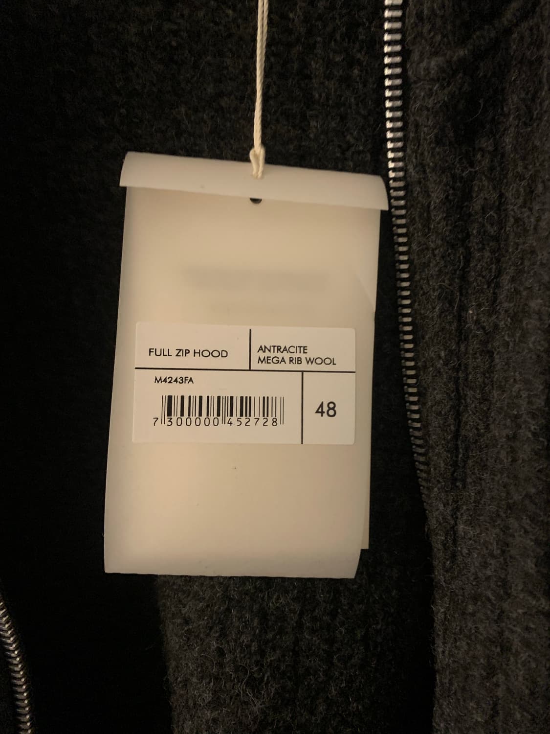 아워레가시 풀집 후드 니트 48사이즈 상품이미지2