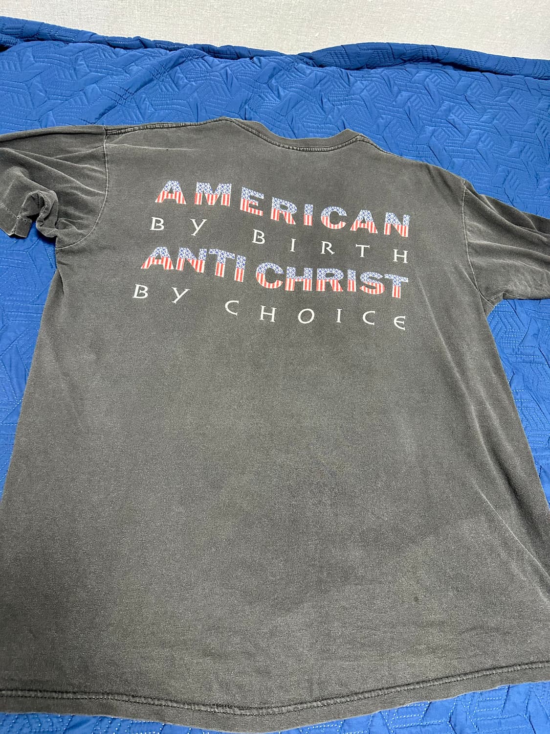 [XL] 90s 마릴린 맨슨 american flag 빈티지 밴드티 상품이미지3