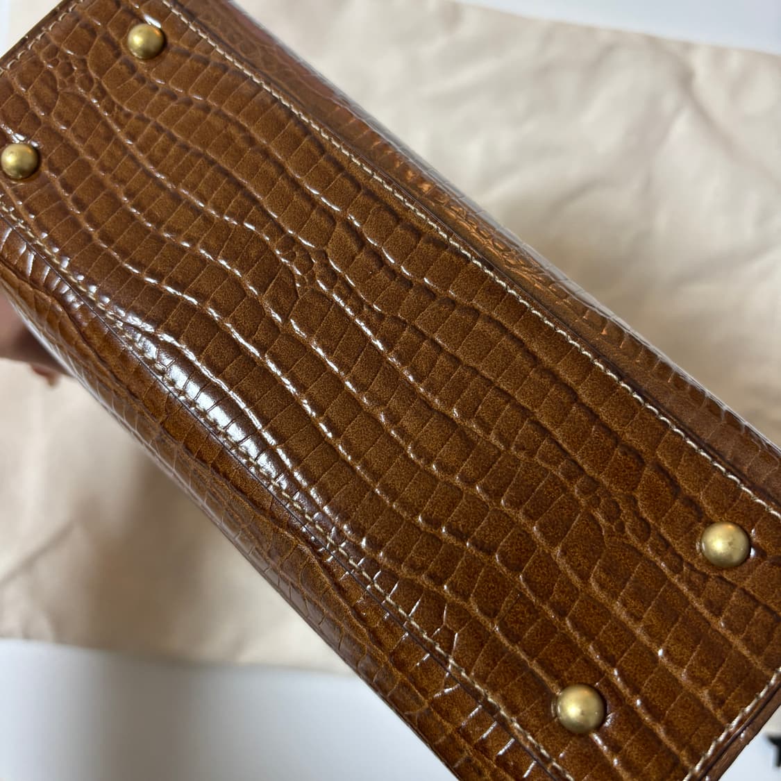 투티에 로케백 croco brown mini 상품이미지8