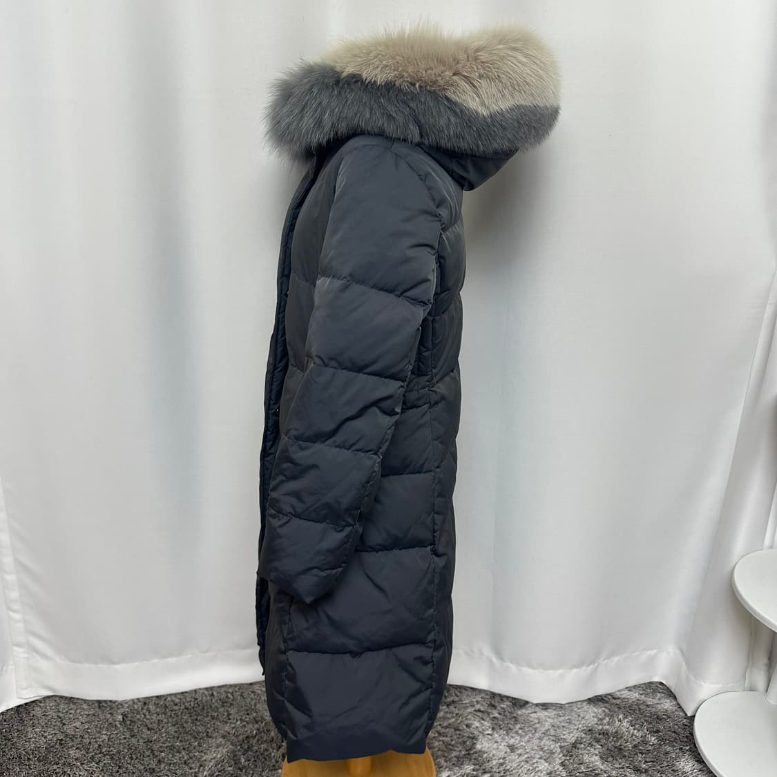 잇미샤 여자 폭스퍼 후드 롱패딩 44-66 상품이미지5