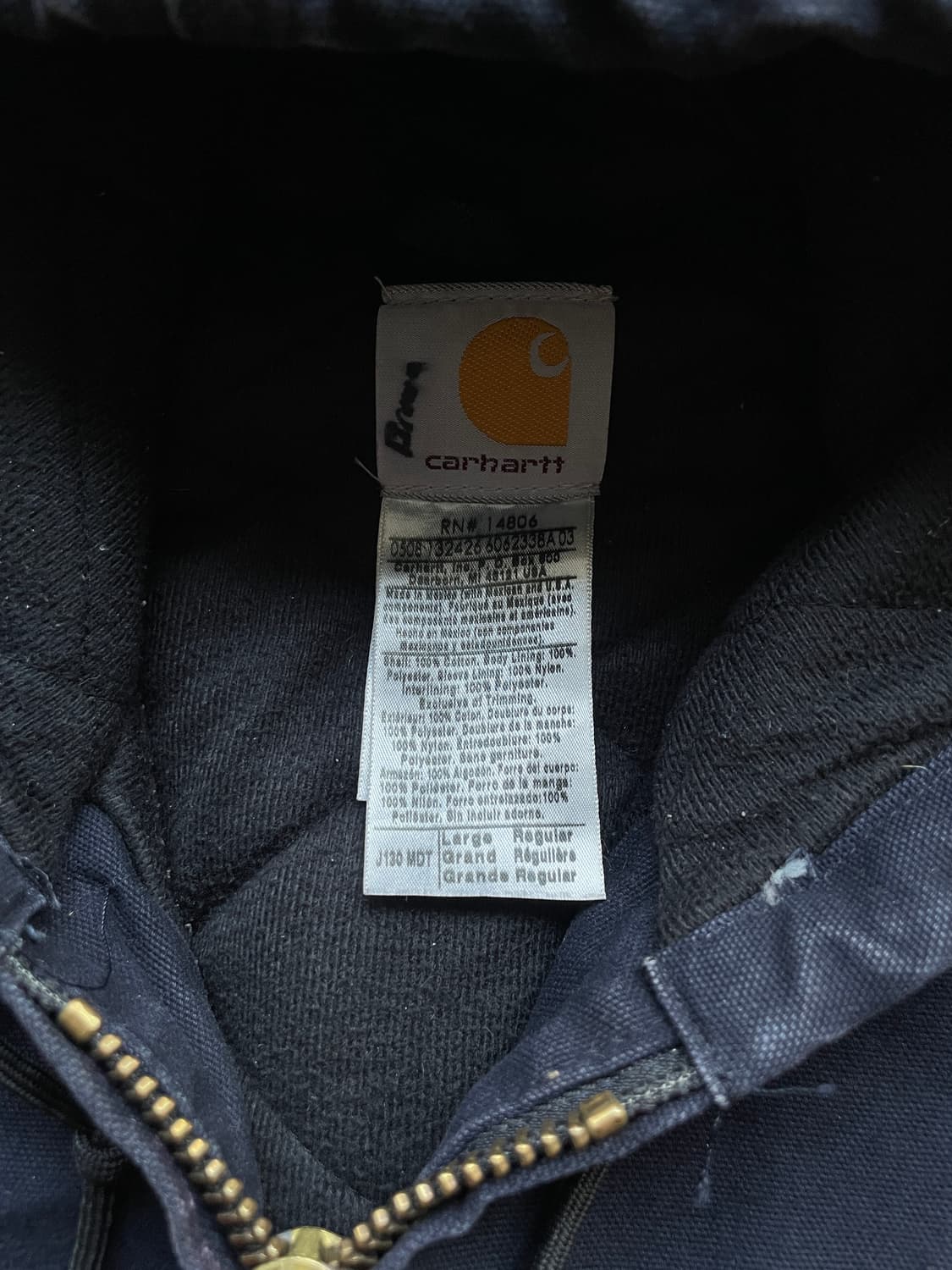 칼하트 j130 MDT 미드나잇 액티브 자켓 샌드스톤 상품이미지4