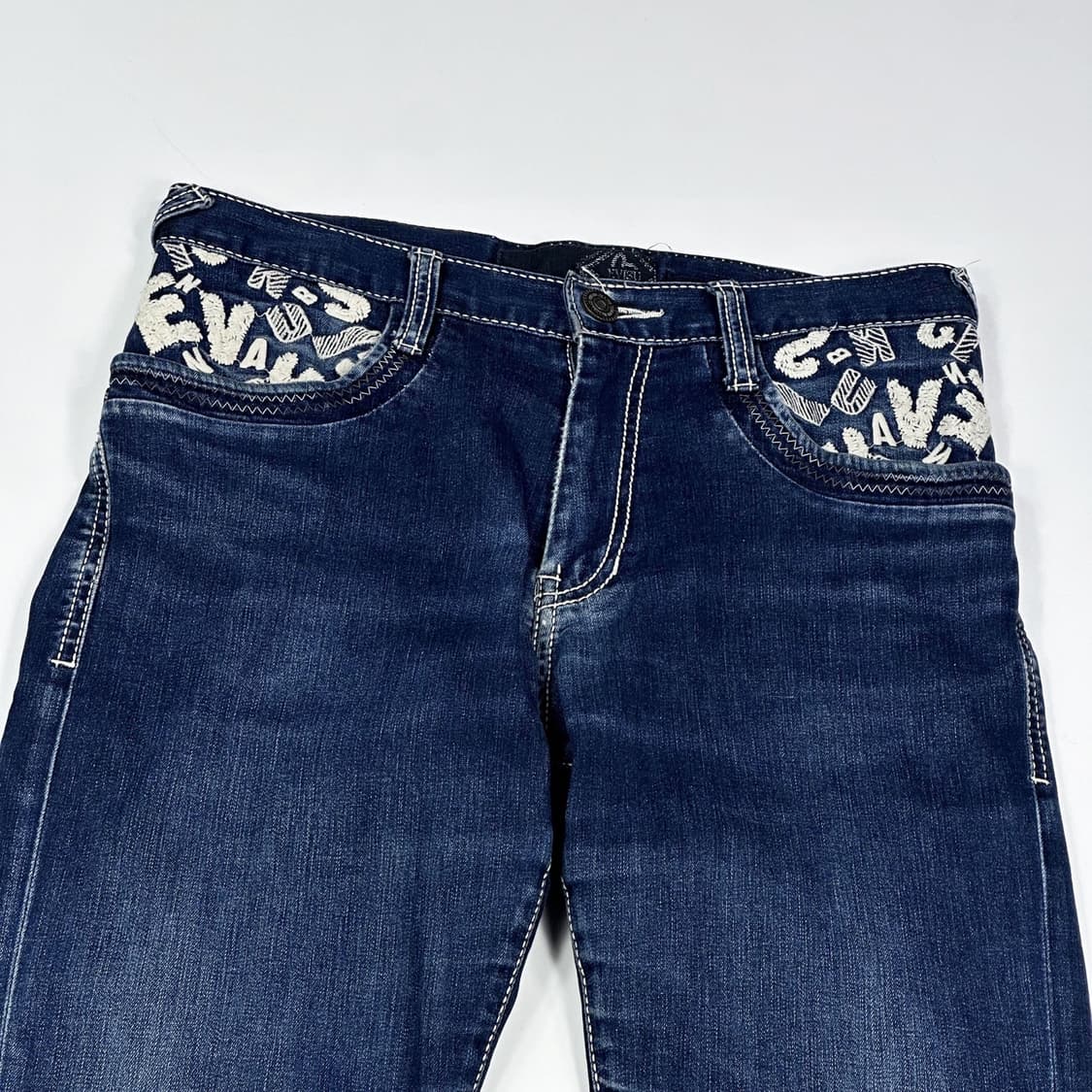 에비수 시그니처 로고 일자 데님 팬츠 (30인치) 상품이미지4