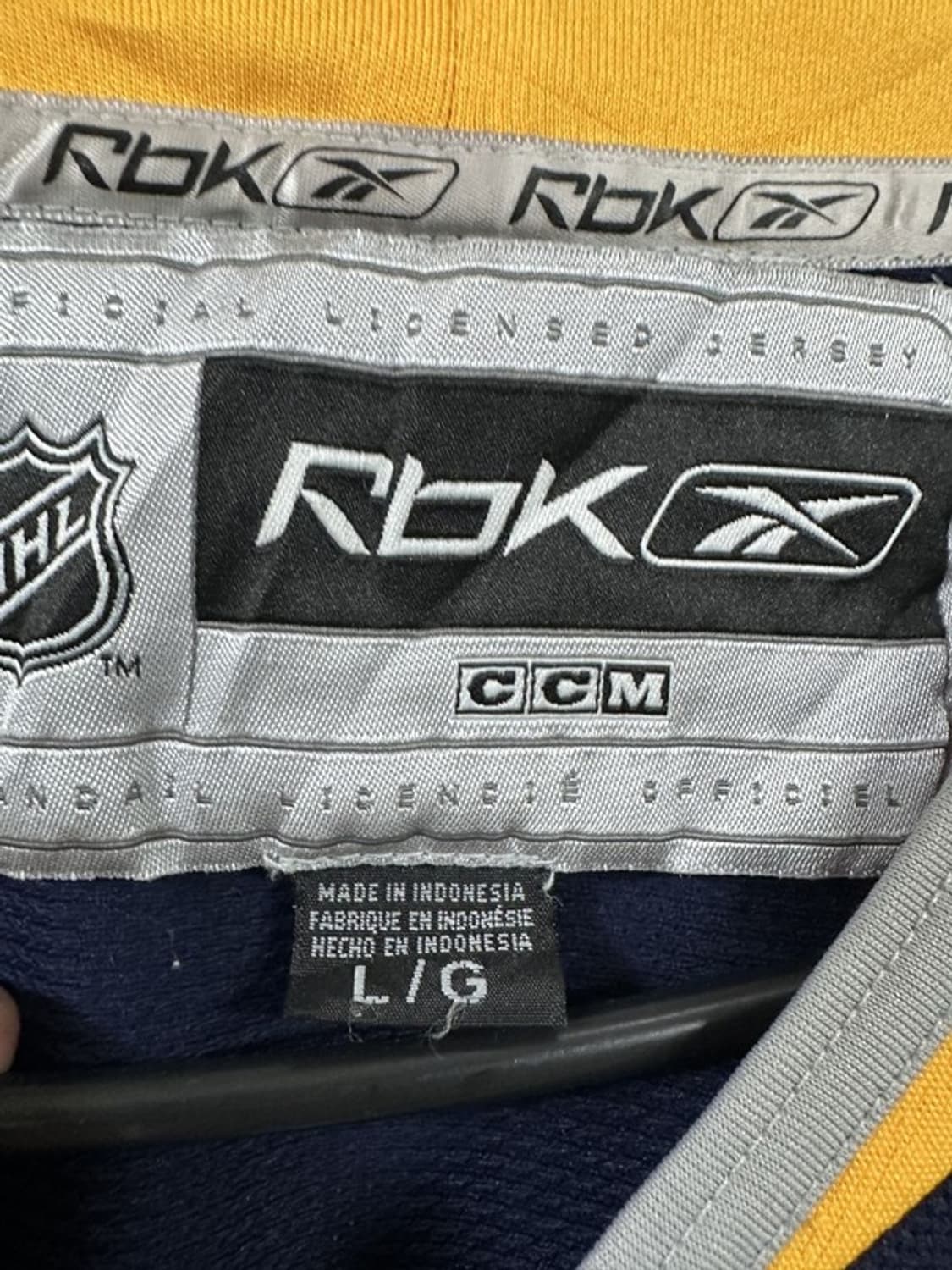 [L/G] REEBOK 리복 버팔로세이버스 하키저지 상품이미지4