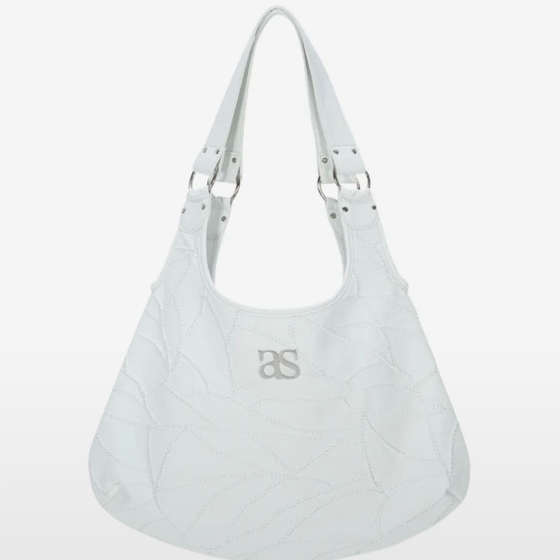 애즈온 베키 숄더 백 화이트 상품이미지1